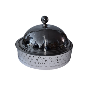 Plato para servir de hierro y acero inoxidable con tapa, de la mejor calidad, para servir comida caliente a precios razonables. - Product Image 1