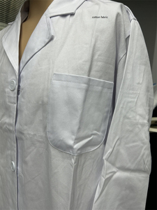 Bata de Laboratorio Médica Unisex de Algodón y Poliéster Blanca para Hospital, Uniforme para Doctor y Enfermera - Product Image 5