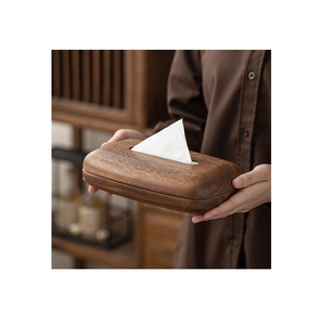 Boîte à mouchoirs en bois de qualité supérieure, accessoire de table, prix de gros, artisanat naturel, porte-mouchoirs en bois - Product Image 5