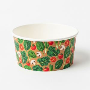 Bols en papier kraft jetables, écologiques et compostables, 12 oz, 24 oz, 44 oz, pour salade, nouilles, riz et soupe - Product Image 4