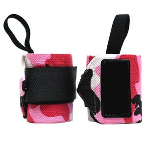 Muñequeras Deportivas con Cierre de Gancho y Bucle, Diseño Camuflaje Rosa, Unisex, para Ejercicio, Compatibles con Pantallas Táctiles - Product Image 1