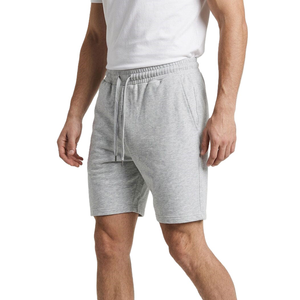 Shorts Bermuda en Coton et Polyester Gris Personnalisables avec LOGO, Taille Élastique à Cordon, Couleur Unie, Tricotés, Respirants, Poches, Taille Mi-Haute, Idéaux pour la Salle de Sport - Product Image 4