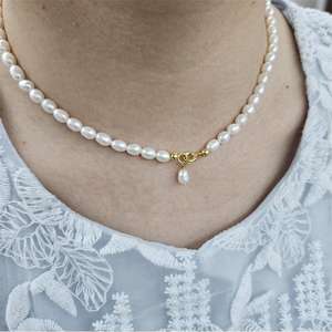 สร้อยคอไข่มุกหรูหราลูกปัดขนาด28รูสำหรับบล็อกเกอร์คนดังทางอินเทอร์เน็ตแบบไม่ชนกันสไตล์อินส่วนตัว - Product Image 4