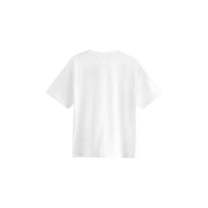 T-shirt blanc à col rond et manches courtes pour homme, 100 % coton, coupe classique, couleur unie, tricot jersey, décontracté - Product Image 4
