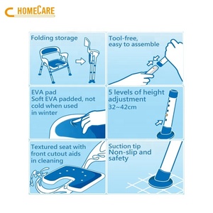 Các bán chạy nhất công cụ miễn phí gấp người già khuyết tật Ghế tắm cho vòi hoa sen cho người khuyết tật - Product Image 6