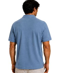 Sky Blue Men Polo Shirt Short Sleeve Cotton Pique Fabric Casual Jacquard Pattern Turn <b>Down</b> Collar Luxury Summer Customized - Product Image 2