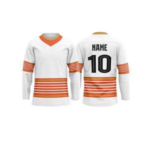 Maillot de hockey sur glace pour homme, coupe classique, avec logo brodé et impression, nom d'équipe personnalisé, à prix compétitif pour les jeunes - Product Image 5