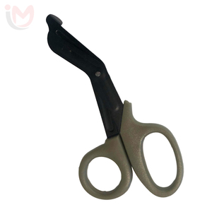 Tijeras de Trauma de Emergencia con Mango Verde Oliva y Hoja Negra, Instrumento Quirúrgico Manual de Uso Clínico Clase I - Product Image 3