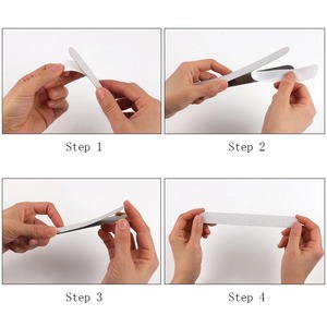 Lima de Uñas Profesional de Doble Cara EMERY, Patrón Recto, Reutilizable, Papel de Lija de Grano 100, Pulidor para el Cuidado de las Uñas - BAFA SURGICAL - Product Image 4