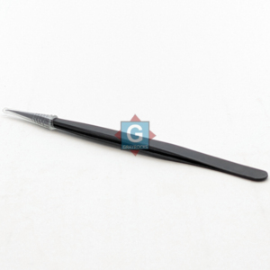 Pinces à extensions de cils en acier inoxydable pour des cils noirs parfaits, haute qualité avec pointe fine - Product Image 4