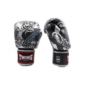 Twins Professional Boxing Gloves Thai Dragon Gold White And Silver Black Color Top Quality Twins Boxing Gloves - Product Image 4