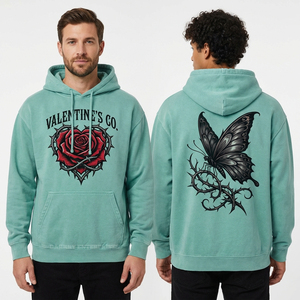 Sweat à capuche personnalisé pour homme, haute qualité, molleton épais 400 GSM, streetwear, OEM, uni, vierge, coupe oversize - Product Image 6