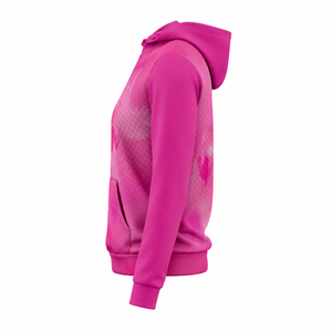 Custom Pink Heat-Transfer 100% Cotton Winter Hoodie for Unisex Lightweight Quick Dry Pullover Hooded <b>Sweatshirt</b> - Product Image 3