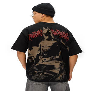 Camiseta de gran tamaño informal con estampado de logotipo personalizado de algodón 100% de alta calidad para hombres de talla grande tela de Jersey transpirable estilo Hip Hop - Product Image 4