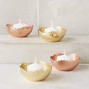 Bougeoir en métal gravé fait main élégant, bol décoratif, pot à bougie de luxe, décoration intérieure, décoration de mariage - Product Image 4