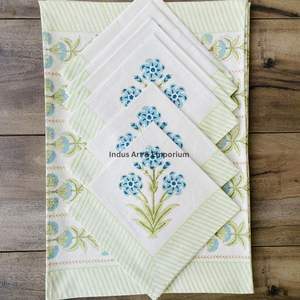 แผ่นรองจานและผ้าเช็ดปากพิมพ์ลายด้วยมือ - ซื้อแผ่นรองจานพิมพ์ลายตามสั่ง, ผ้าปูโต๊ะวาดลายด้วยมือ, แผ่นรองจานและผ้าเช็ดปากลายพิมพ์ด้วยมือแบบสำเร็จรูป - Product Image 6