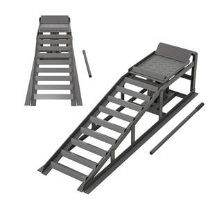 Rampes hydrauliques pour véhicules en acier gris, hauteur réglable, modèle D0100XUCI97 - Product Image 6