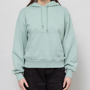 High Quality Custom Logo Breathable Quick Dry Sweat-Wicking Active Wear Long Sleeve Pullover Women <b>Crop</b> <b>Top</b> Hoodie for Gym - Product Image 1