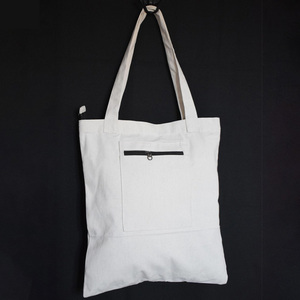 Sac fourre-tout en toile personnalisé, réutilisable, en coton, avec poignées en tissu durable, pour le shopping, vente en gros - Product Image 6