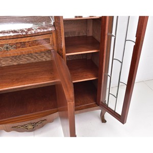 Estante de Pared de Caoba Hecho a Mano con Espejo - Inspirado en el Art Deco - Venta al por Mayor - Product Image 3