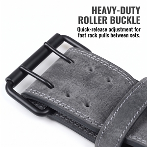 Ceinture de musculation en cuir en gros, ceinture de powerlifting à boucle à ardillon, ceinture de levage en cuir avec logo personnalisé, équipement sportif - Product Image 5