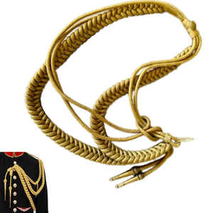 Aiguillette en cordon métallique tressé doré - Product Image 2