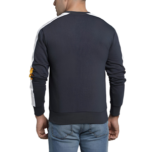Sudadera con Capucha para Hombre, Cuello Redondo, Bloques de Color, Manga Larga, Estilo Casual, Holgada, de Algodón/Fibra de Bambú - Product Image 3