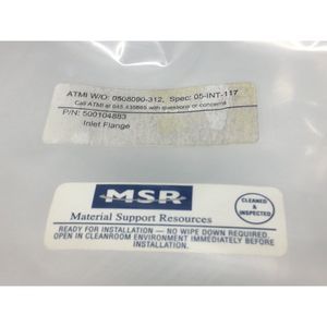 Brida de entrada MSR-FSR 500101637, TEOS, 118765 - Equipos y piezas de semiconductores de confianza de la marca global Legacy - Product Image 1