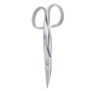 Manicure Scissors Stainless Steel Sharp Blade Round Handle Cuticle <b>Trimmer</b> Beauty Tools Adult Size 3.5 Inch <b>Black</b> Handel - Product Image 2