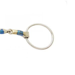 บิตม้าสแตนเลสแบบวงแหวนหลวม ปากสีน้ำเงิน ขนาด 12.5 ซม. - Product Image 6