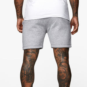 Shorts de sport pour hommes, vente en gros, entraînement actif, course à pied, séchage rapide, respirant, Oxford, 5 pouces, taille élastique, coupe asymétrique, couleur unie - Product Image 5