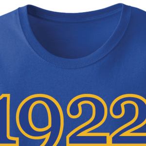 T-shirt pour femmes Sigma Gamma Rho 1922, année de fondation, t-shirt de sororité grecque brodé sur mesure, vêtements décontractés pour l'université, mode - Product Image 2