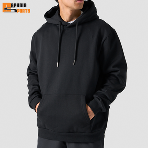 เสื้อฮู้ดดี้พิมพ์ลายตามสั่ง ลดราคาพิเศษ ผ้าฝ้าย 100% สีดำล้วน ทรงหลวม ไหล่ตก หนานุ่ม ใส่สบาย เหมาะสำหรับฤดูหนาว ผู้ชาย - Product Image 5