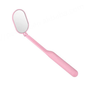 Handheld <b>Lighted</b> Gold-Plated Eyelash Beauty <b>Mirror</b> Portable Stainless Steel Inspection Tool for Salon <b>Makeup</b> and Lash Extension - Product Image 4