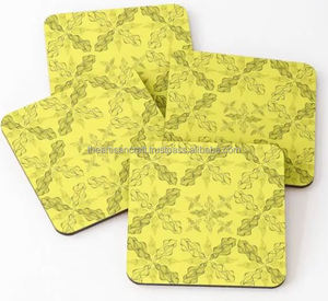 Sous-verres polis faits à la main pour table basse Sous-verres carrés modernes pour la maison et le bureau Ensemble de sous-verres polis de qualité supérieure - Product Image 5