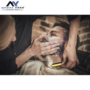 Rasoir de Barbier Professionnel à Lame Droite de Qualité Supérieure, Type Shavette, pour un Rasage de Salon avec Support de Lame en Acier Inoxydable - Product Image 3