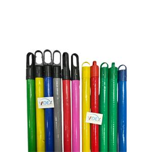Palo de escoba recubierto de PVC a rayas de Color, precio al por mayor, uso doméstico común, mango de escoba recubierto de PVC - Product Image 1