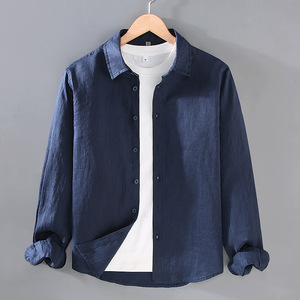 เสื้อเชิ้ตผู้ชายไซส์ใหญ่สั่งทำโลโก้ได้ ขายส่ง เสื้อเชิ้ตสีพื้นทรงโอเวอร์ไซส์สำหรับผู้ชาย - Product Image 6