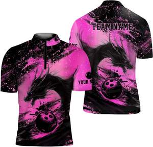 Custom Full Dye Sublimation Best Price Unisex Polo Shirts for <b>Bowling</b> Club - Product Image 5