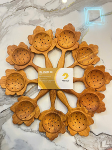 Cuchara de Servir de Madera Hecha a Mano en Vietnam, Diseño Minimalista de Teca Natural, Regalos Ecológicos para Empresas, Vajilla de Cocina, Logotipo Personalizado - Product Image 6