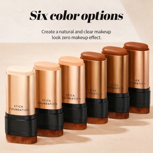 Fond de teint en stick longue tenue à marque privée OEM, couvrance totale, waterproof, avec pinceau, vente en gros - Product Image 6