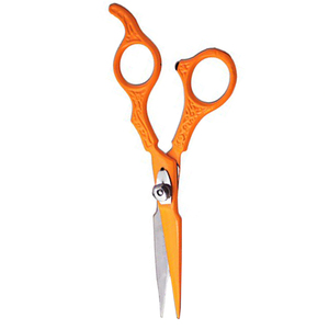 High Quality Professional Straight Hair Cutting <b>Scissors</b> Salon Barber's Tool Blunt Tip Stainless Steel Adjustable Plastic Finger - Product Image 3
