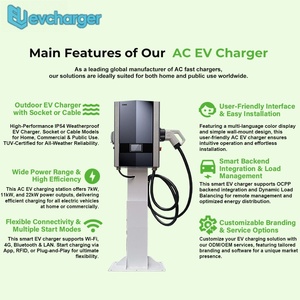 สถานีชาร์จรถยนต์ไฟฟ้าแบบเร็ว DC 40kW IP54 OCPP สำหรับเชิงพาณิชย์ - Product Image 4