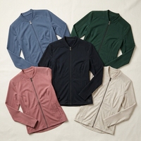 Chaqueta Deportiva Ligera de Verano para Mujer, con Cierre Completo, Transpirable, con Protección UV, Tejido Activo
