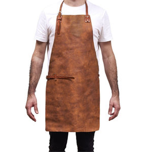 SALUBRIOUS SPORTS Delantal de Trabajo Unisex de Cuero Vacuno Resistente al Calor, Personalizado, para Protección Corporal y Herramientas de Limpieza del Hogar - Product Image 3