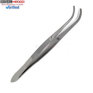 Pinzas Iris Eye con 4 Puntas Curvas Dentadas, Acero Inoxidable, Instrumento Quirúrgico Manual, Oftalmológico, Médico, Clínico - Product Image 2