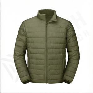 Oem Hombres Peso Ligero Puffer Outdoor Jacket Transpirable Hombres Puffer Chaleco Logotipo Personalizado Full Zip Puffer Jacket Mens Fashion - Product Image 2