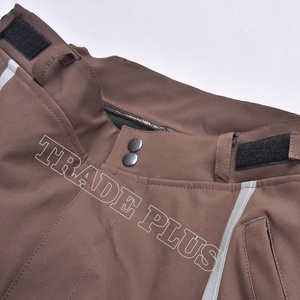 Pantalones Cargo para Hombre con Bloques de Color, Cierre de Cremallera Impermeable, Ajuste Holgado, Estilo Urbano, Gris y Negro, Poliéster - Product Image 3