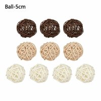 Boules décoratives en rotin en gros, sphères tissées naturelles pour guirlandes de Noël, centres de table et décorations de fête, cadeaux et artisanat