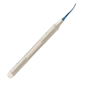 Instrumento Quirúrgico Dental Manual Plateado con Empuñadura Moleteada de Acero Inoxidable Clase I con Punta Curva Shuja Surgico - Product Image 6